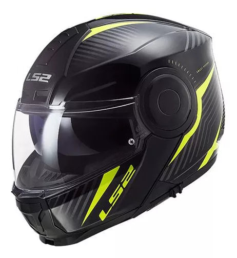 CASCO ABATIBLE LS2 SCOPE SKID NGO/AMA FLUO FF902