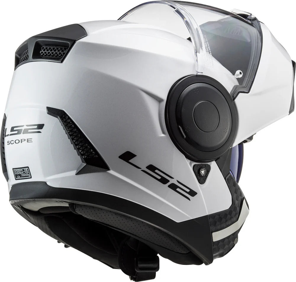 CASCO ABATIBLE LS2 SCOPE II SOLID BLANCO FF902 SIN PINLOCK