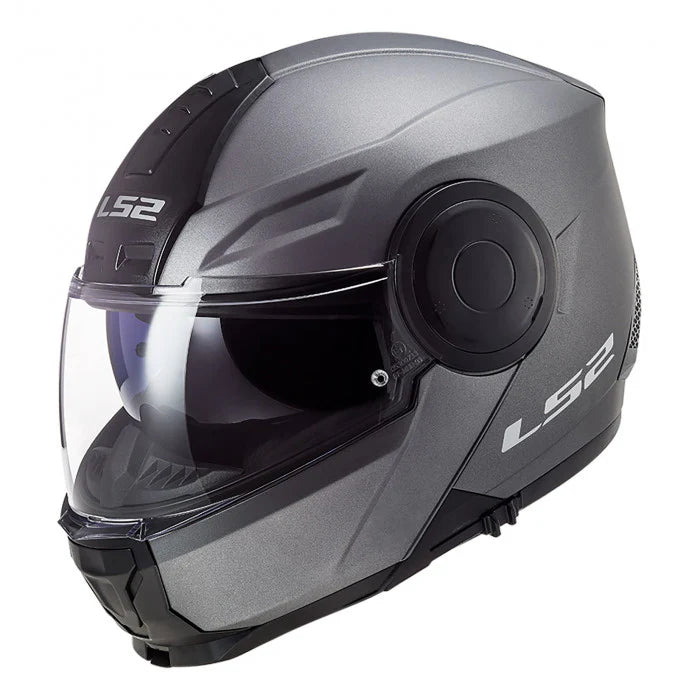 CASCO ABATIBLE LS2 SCOPE SOLID TITANIUM FF902