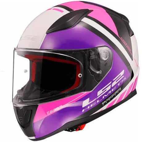 CASCO CERRADO LS2 RAPID II BLINK BCO/FUCSIA FF353