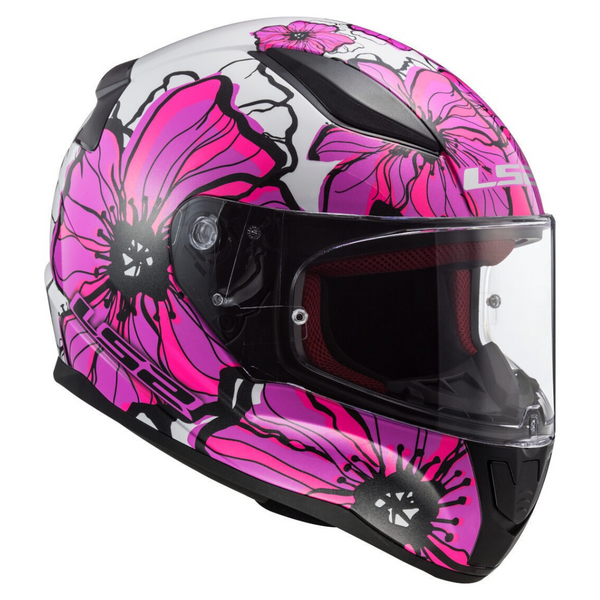 CASCO CERRADO LS2 RAPID II POPPIES BCOROSA FF353