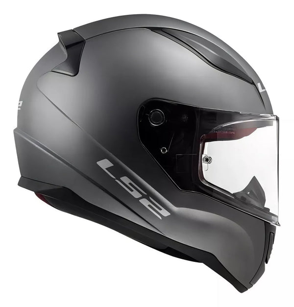 CASCO CERRADO LS2 RAPID II SOLID TITANIUM MATE FF353