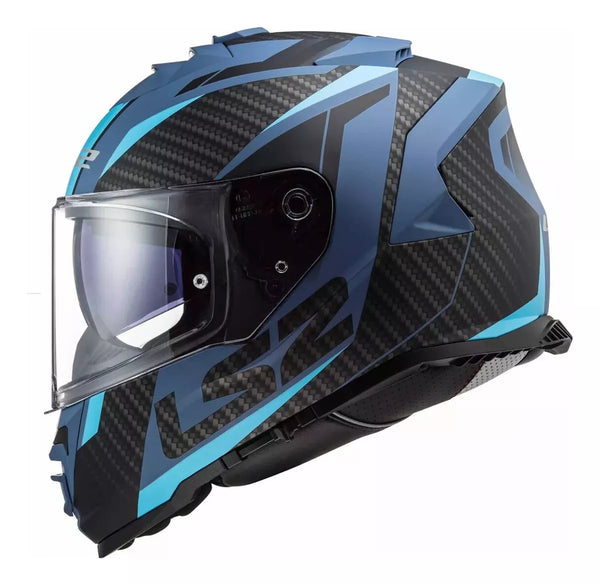 CASCO CERRADO LS2 STORM II RACER AZUL MATE FF800