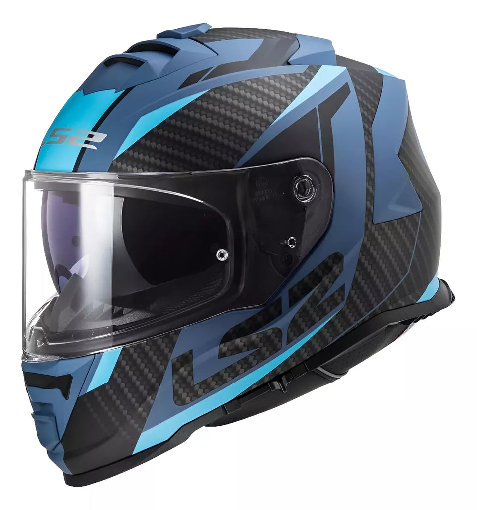 CASCO CERRADO LS2 STORM II RACER AZUL MATE FF800