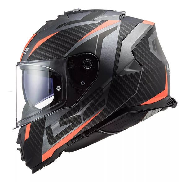 CASCO CERRADO LS2 STORM II RACER NGONJA FLUO FF800