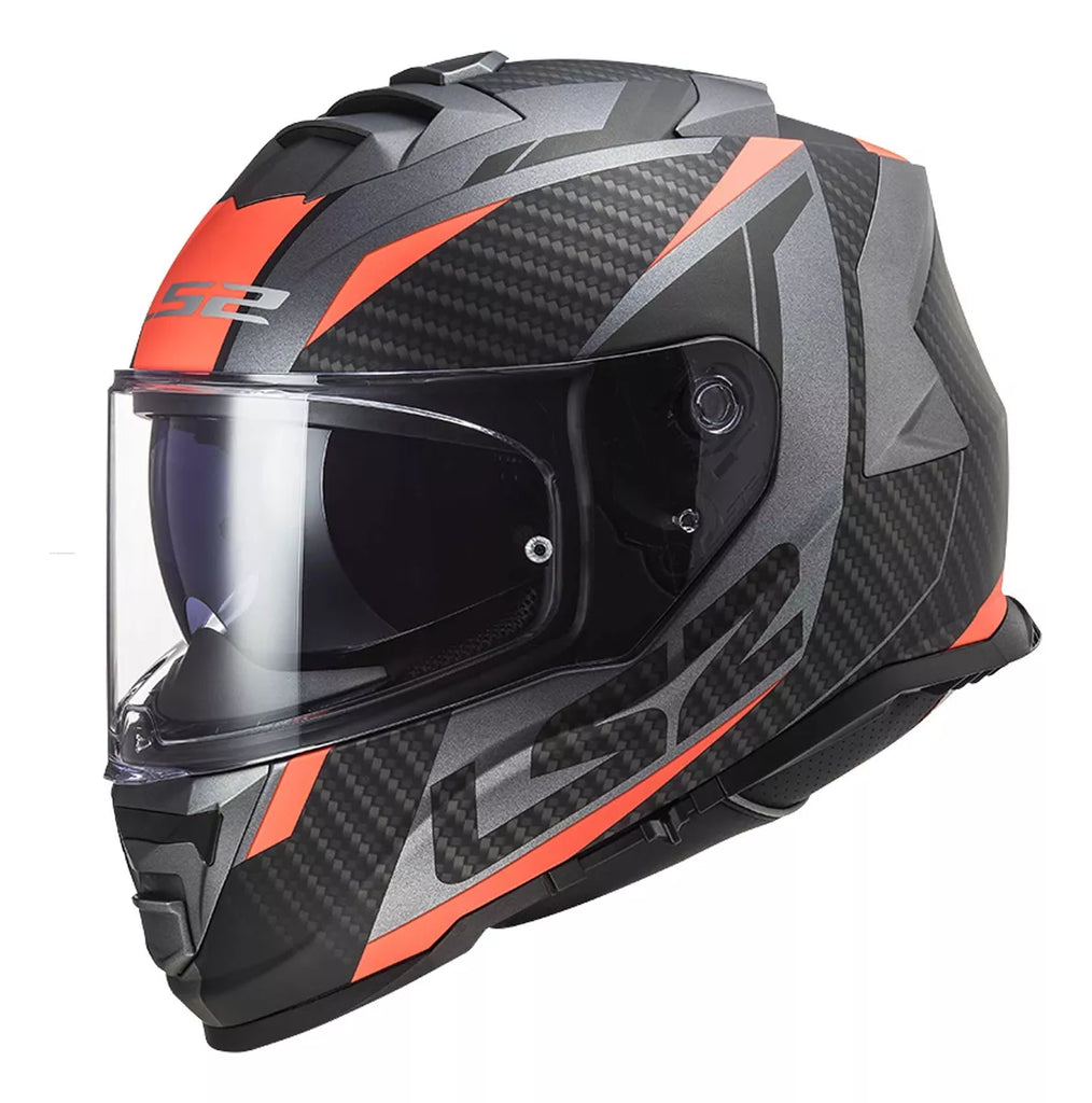 CASCO CERRADO LS2 STORM II RACER NGONJA FLUO FF800