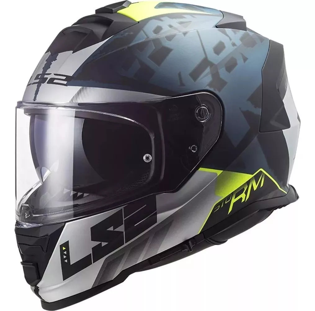 CASCO CERRADO LS2 STORM II SPRINTER NGO/PL/COBALTO FF800