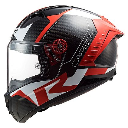 CASCO CERRADO LS2 THUNDER C RACING 1 ROJ/BCO FF805