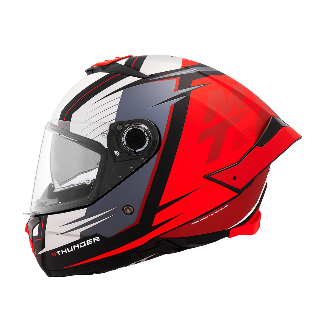 CASCO MT FF118SV THUNDER 4 SV PENTAL B5 PERLA BRILLO