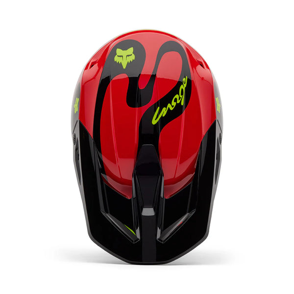 Casco FOX V1 Emotion Rojo