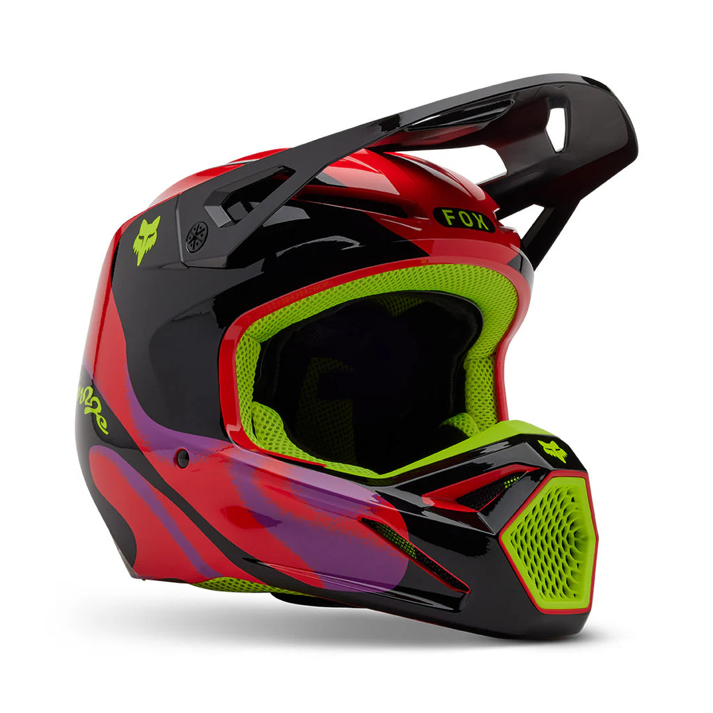 Casco FOX V1 Emotion Rojo