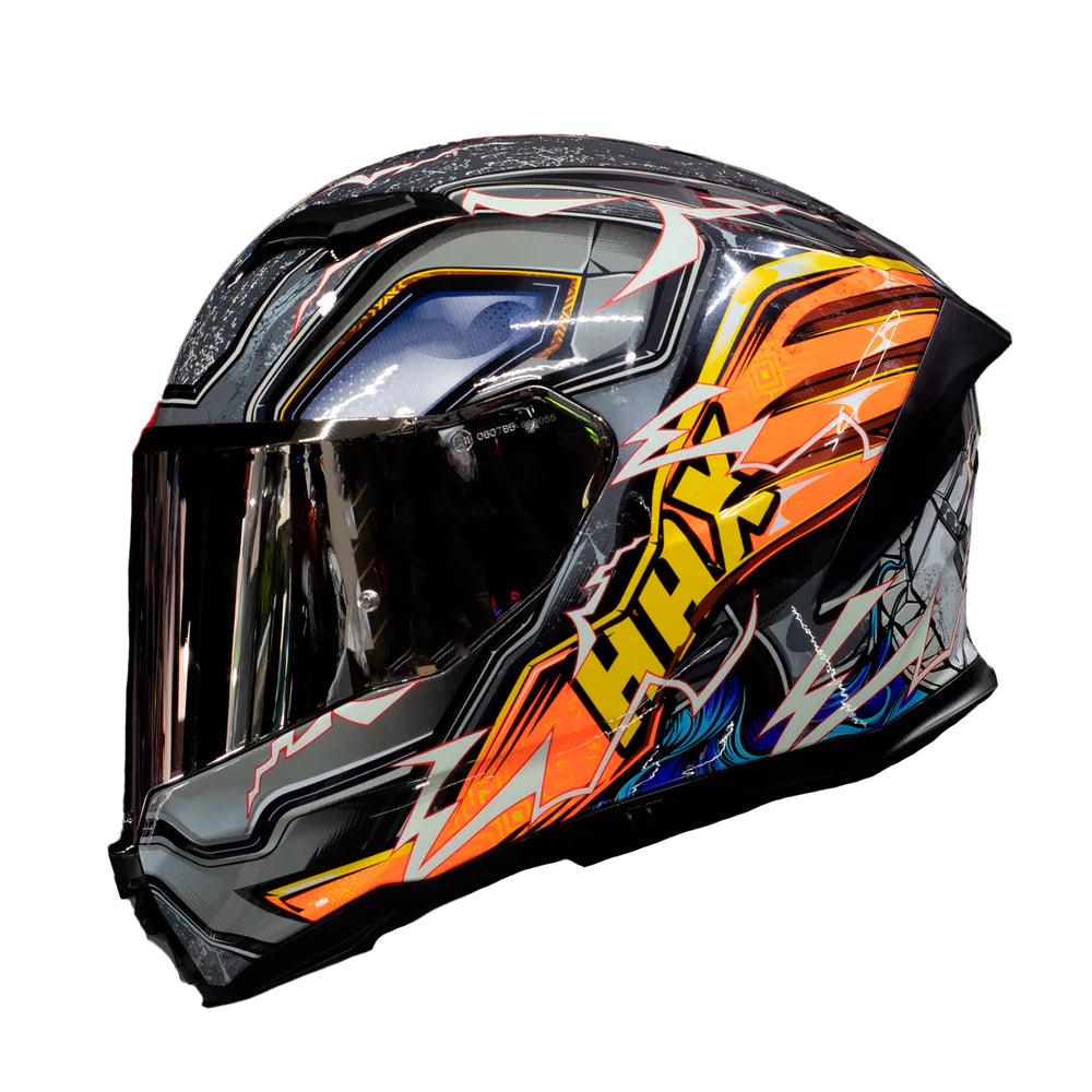 Casco Force Thunder Naranja/Gris MHax