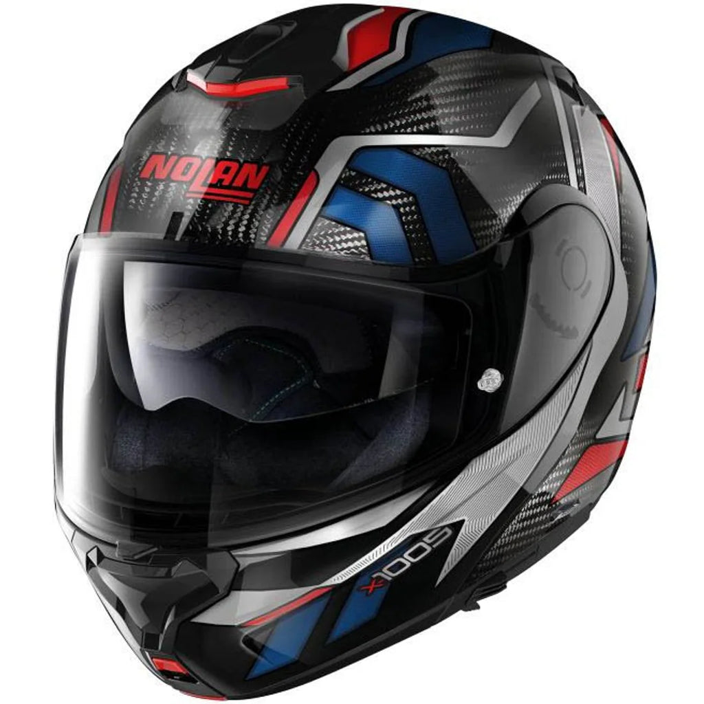 Casco X-1005 Ultra Sandglass n-com 52 Azul/Rjo/Ngo  Nolan