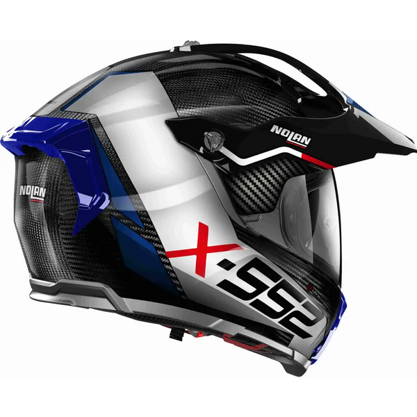 Casco X-552 Ultra Dinamo n-com 24 Azul/Bco/Ngo Bri  Nolan