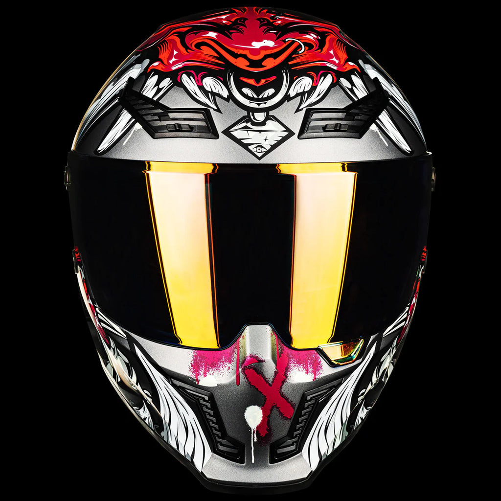 Casco de moto Integral ILM MF509 Ronin Red