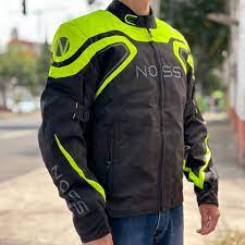 Chamarra de Textil NOSS X-RACER NJK-201 Negro/Amarillo