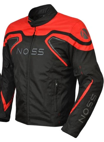 Chamarra de Textil NOSS X-RACER NJK-201 Negro/Rojo