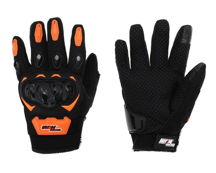 GUANTE P/MOTOCICLISTA IRON RACING SPEED NEON-NARANJA