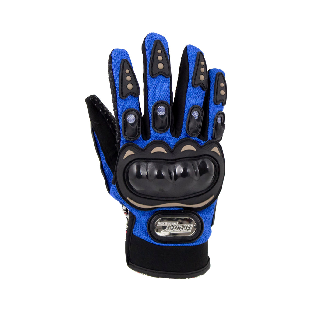 GUANTE P/MOTOCICLISTA IRON RACING STREET AZUL