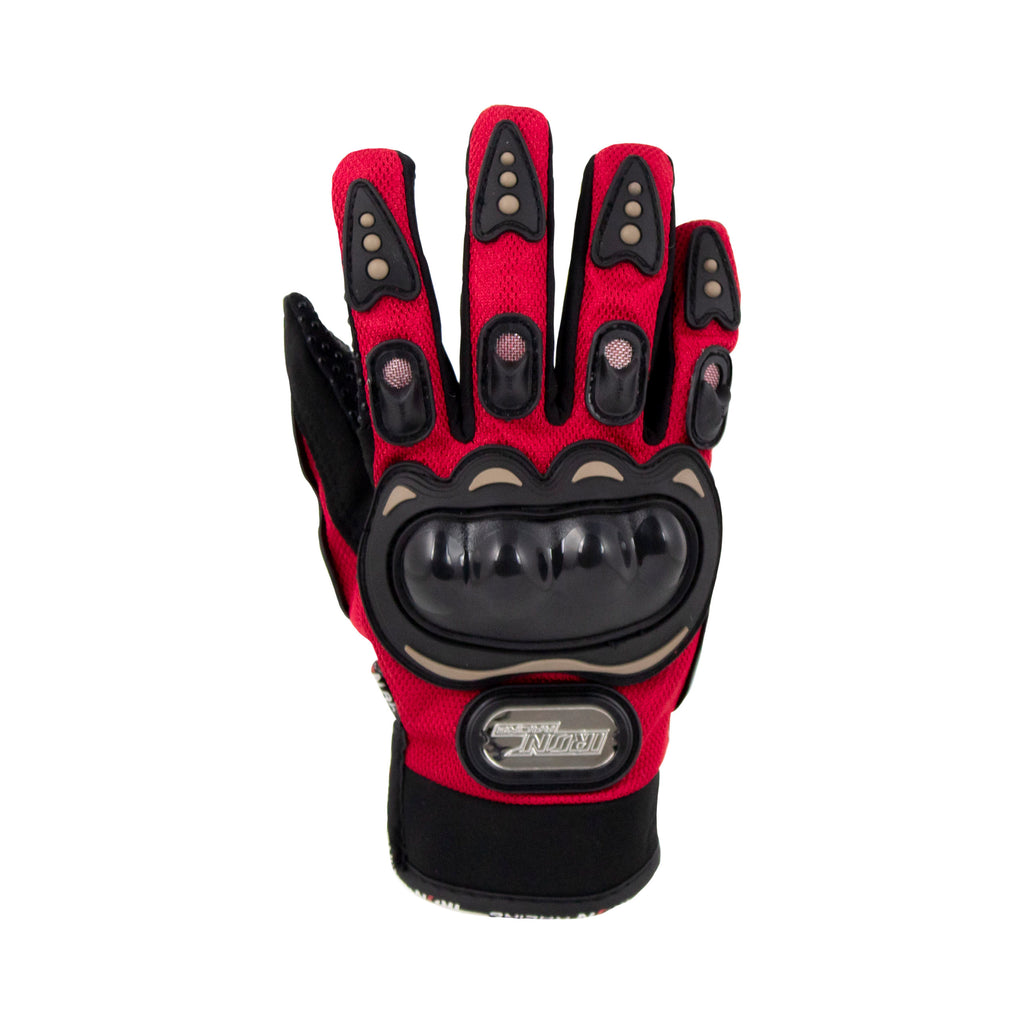 GUANTE P/MOTOCICLISTA IRON RACING STREET ROJO