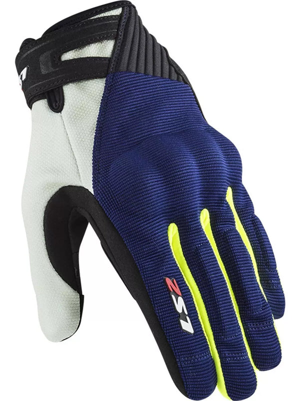 GUANTES VEL LS2 AZL/AMA FLUO DART 2 TEXTIL