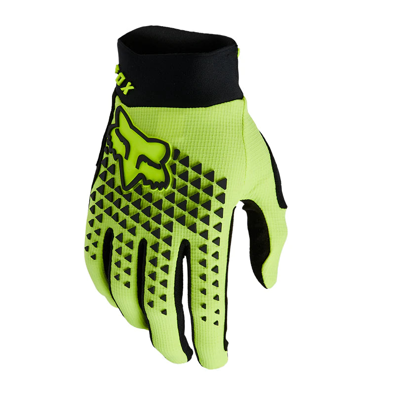 GUANTES FOX DEFEND JOVEN AMARILLO