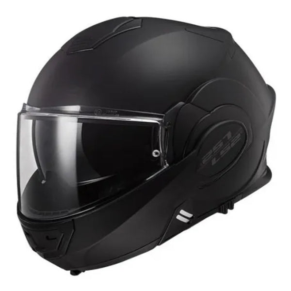 CASCO ABATIBLE LS2 VALIANT 180 DEGREES NOIR NGO/MATE FF399