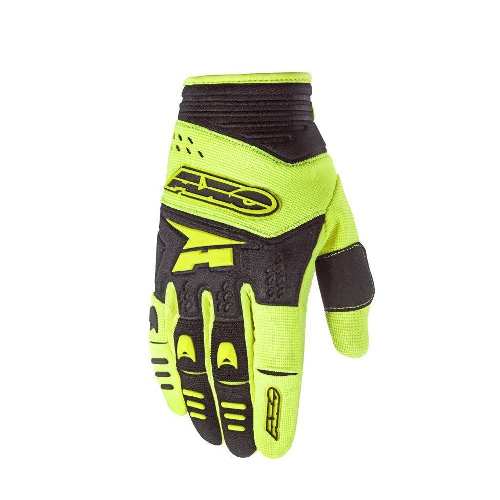 Padlock gloves fluo-yellow/black